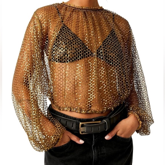 NWOT Free People Sparks Fly Top - Picture 6 of 10